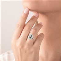 Ring Mirco Visconti Woman Anello acquamarina in White Gold Acquamarina LF359/10ACE - LF359/10ACE